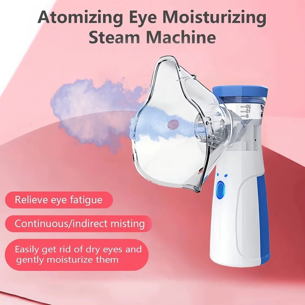 Portable Facial Steamer With Nano-ion Mist, Facial Spray, Facial Steamer, Nebulizer, Beauty Humidifier, Handheld Device For Moisturizing Eyes And Face