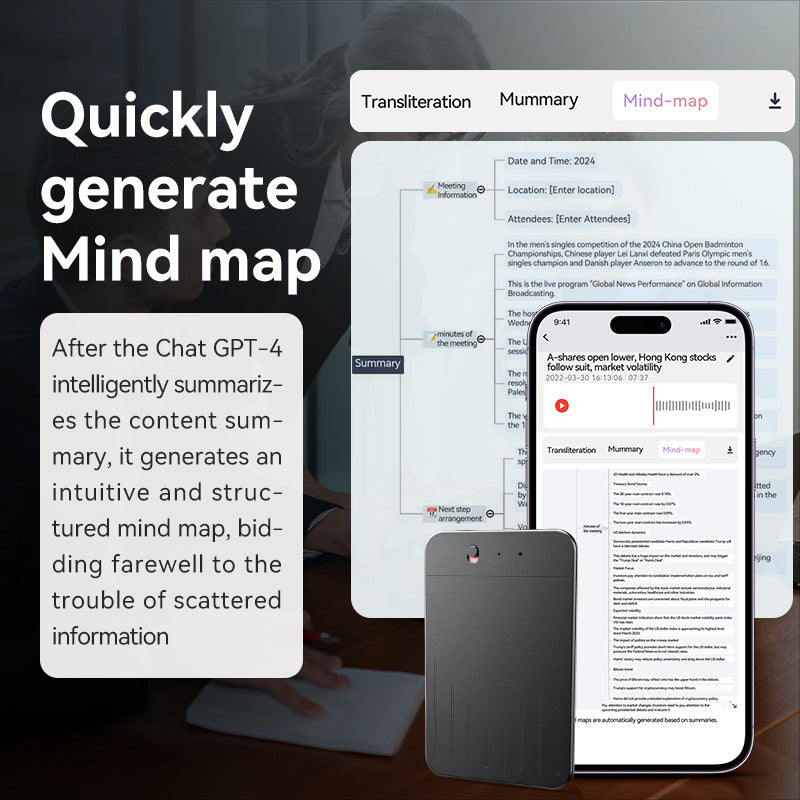 Portable Home A3 Single-Key AI Smart Recorder