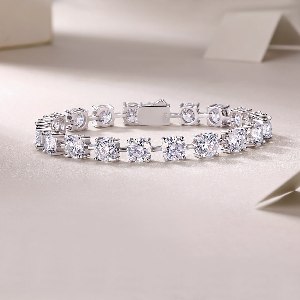 Time Luxury Fashion Mossan Diamond S925 Silver Bracelet Comparable To Natural Diamonds