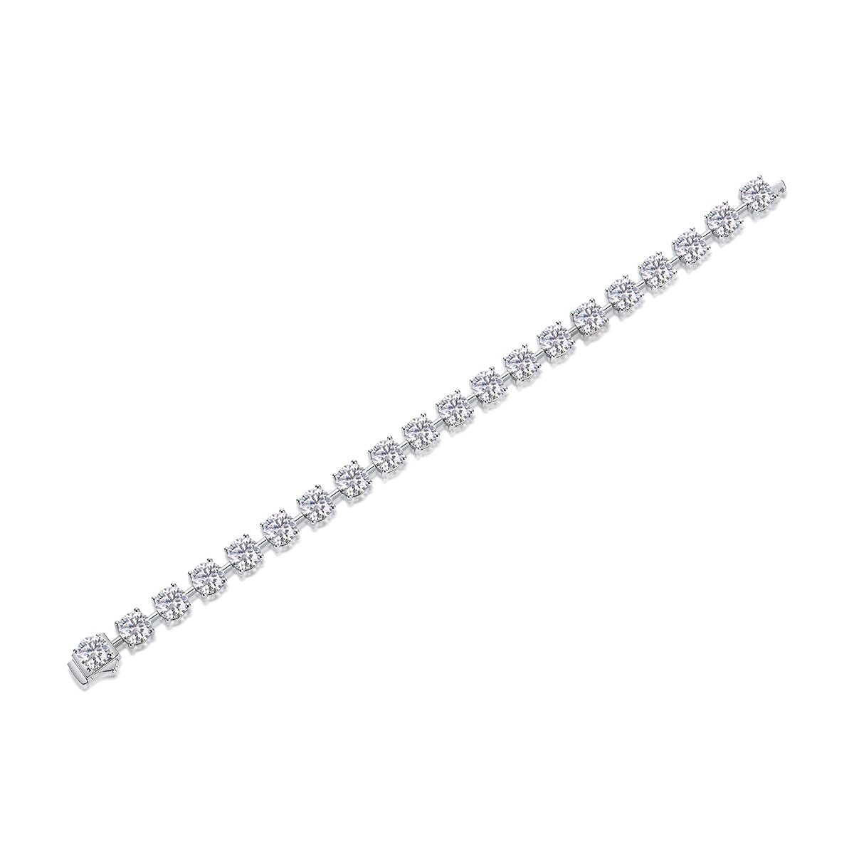 Time Luxury Fashion Mossan Diamond S925 Silver Bracelet Comparable To Natural Diamonds