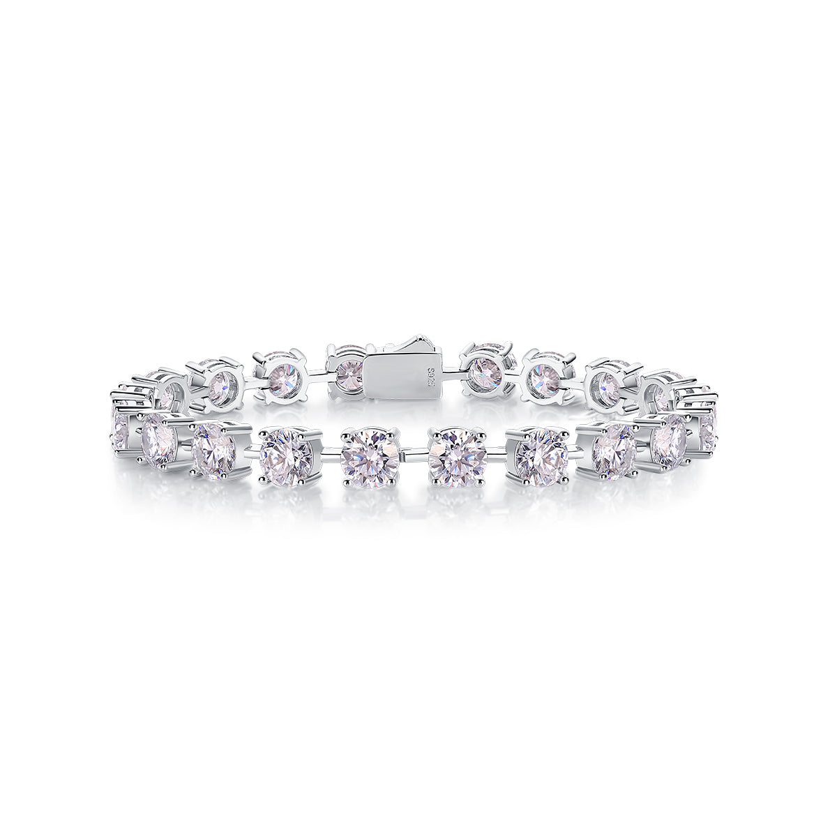 Time Luxury Fashion Mossan Diamond S925 Silver Bracelet Comparable To Natural Diamonds