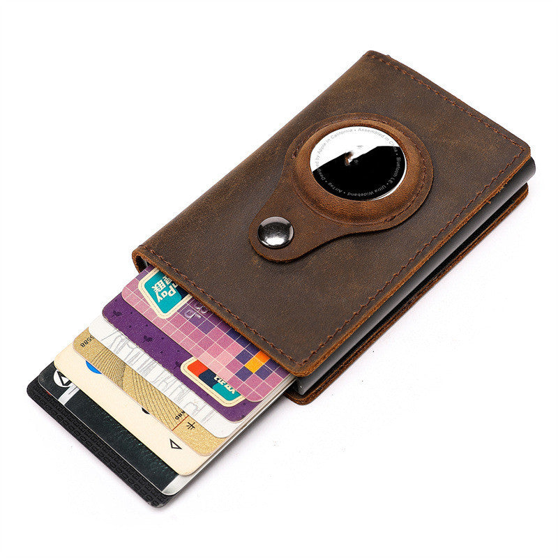 Location Tracker Metal Aluminum Alloy RFID Wallet