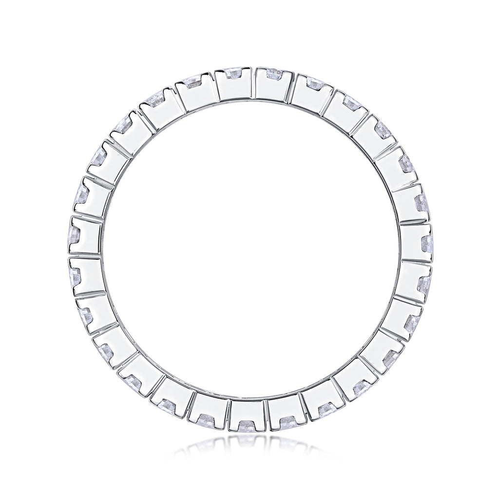 1Multi-row Diamond Ring Luxury Fashion Set Moissanite Silver Ring