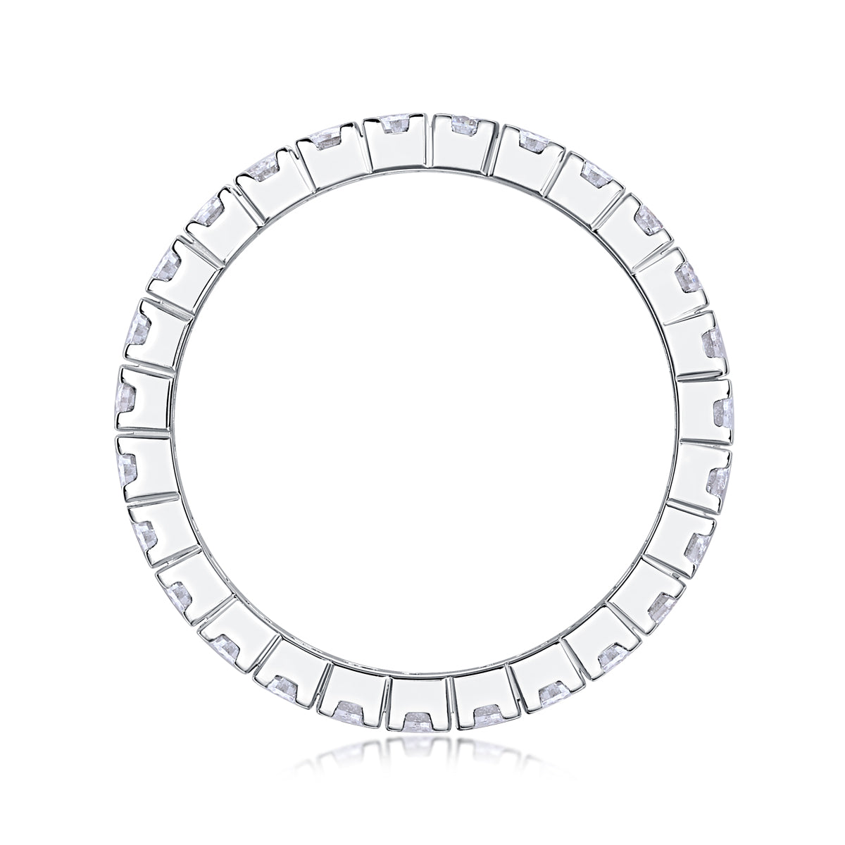 1Multi-row Diamond Ring Luxury Fashion Set Moissanite Silver Ring