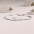 Dawn S925 Moissanite Silver Bracelet – Luxury Diamond‑Cut Shine