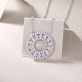 Reciprocating S925 Moissanite Pendant Necklace Set – Luxury Diamond‑Cut Shine