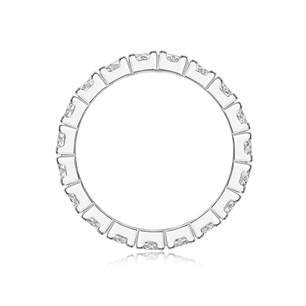Starry Sky – S925 Moissanite Silver Ring (Luxury Diamond‑Cut Shine)