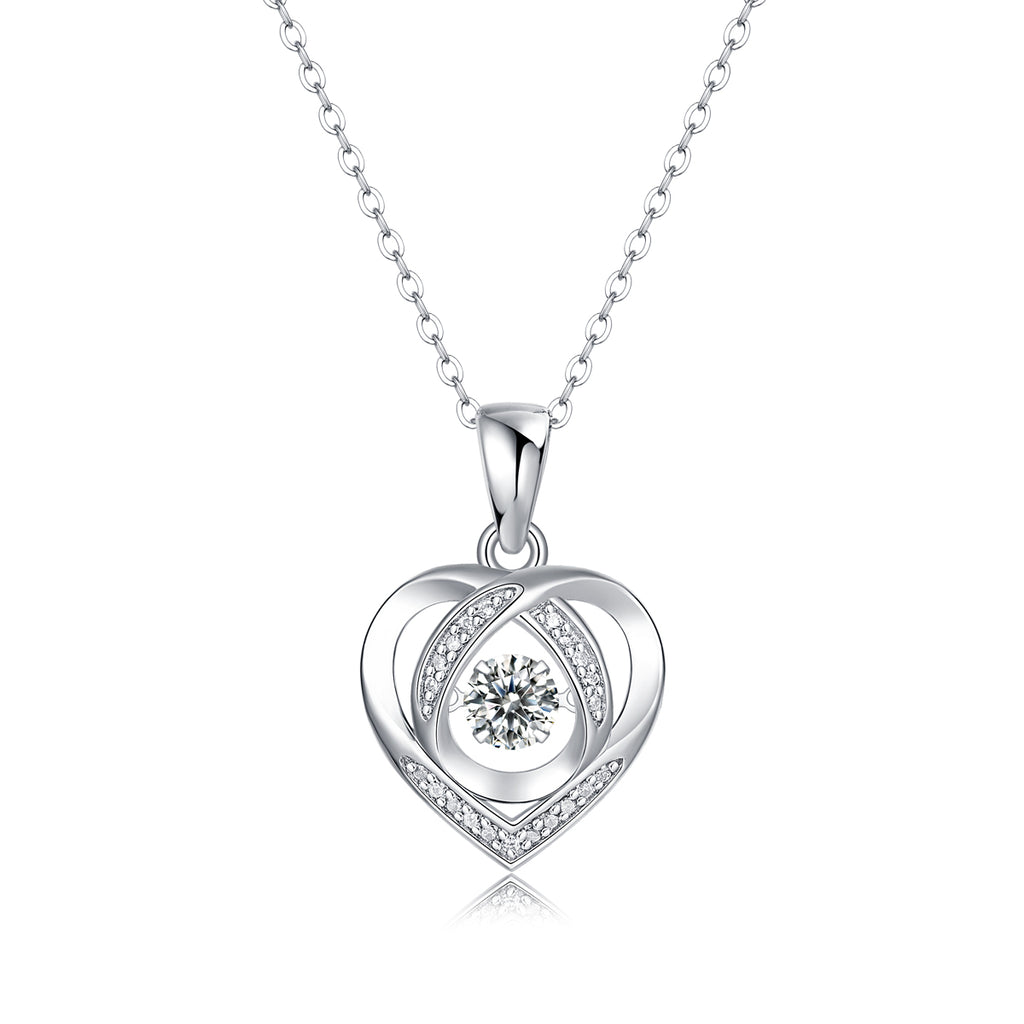 Heart to Have – S925 Moissanite Pendant Necklace Set (Luxury Diamond‑Cut Shine)