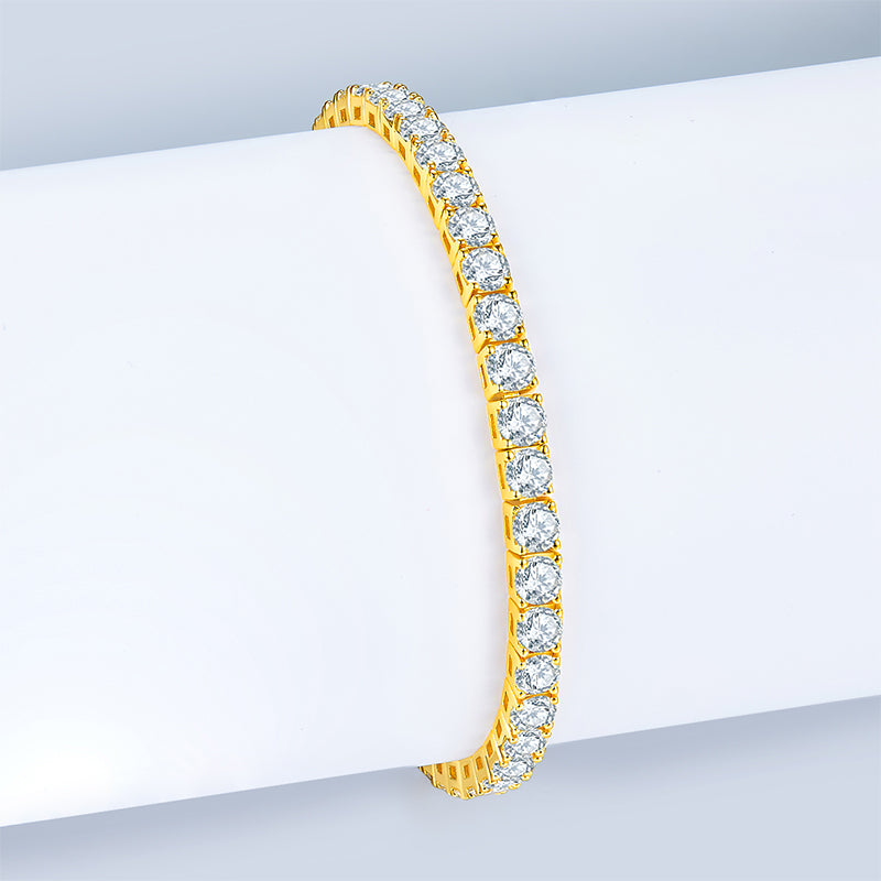 Unique S925 Moissanite Silver Bracelet – Luxury Diamond‑Cut Shine
