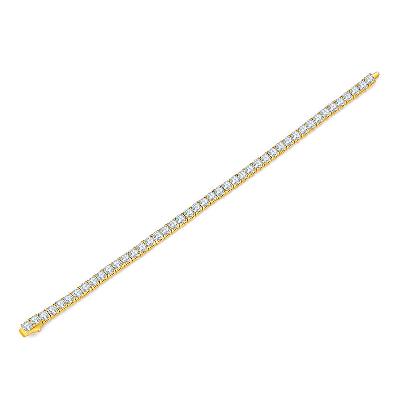 Unique S925 Moissanite Silver Bracelet – Luxury Diamond‑Cut Shine