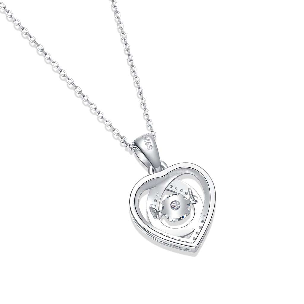 Heart to Have – S925 Moissanite Pendant Necklace Set (Luxury Diamond‑Cut Shine)