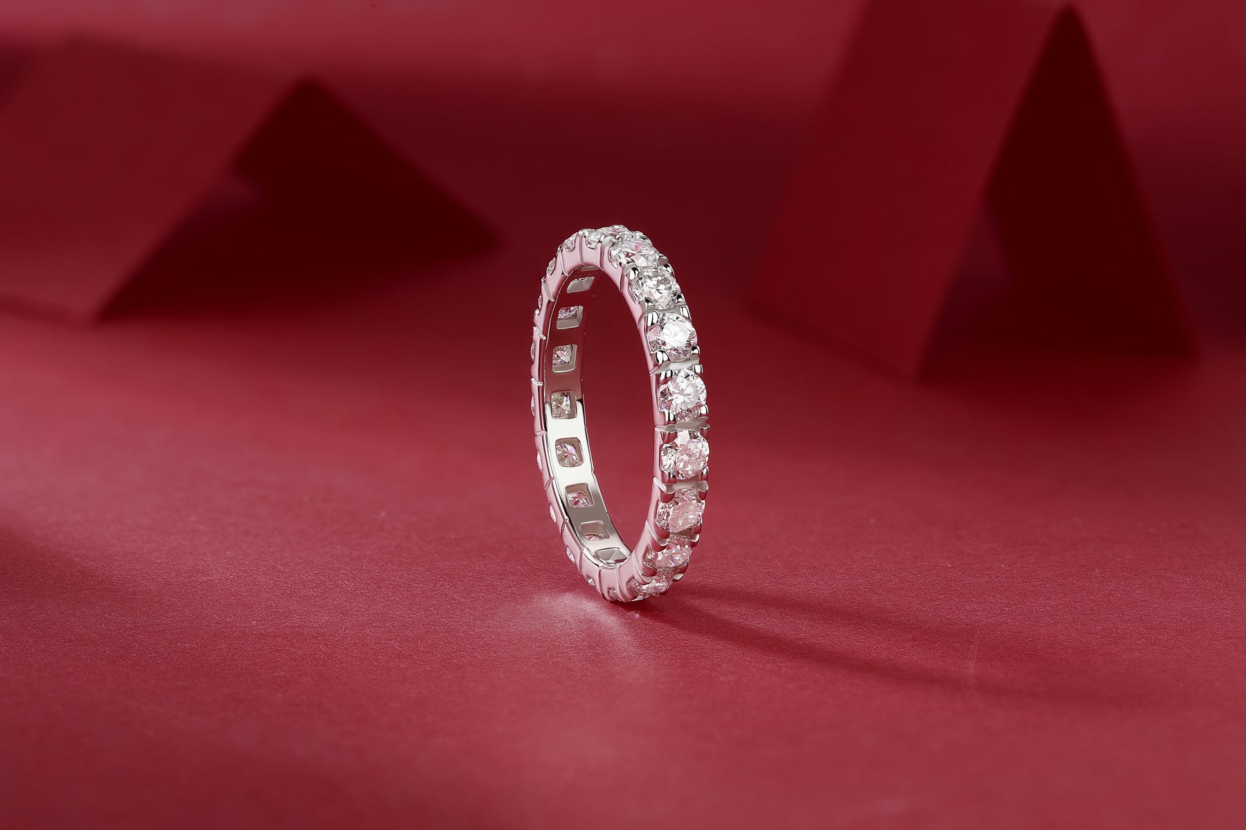 Starry Sky – S925 Moissanite Silver Ring (Luxury Diamond‑Cut Shine)