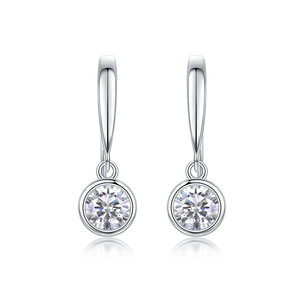 Soft Light & Sweet Whispers – S925 Moissanite Earrings & Stud Set (Platinum‑Plated)