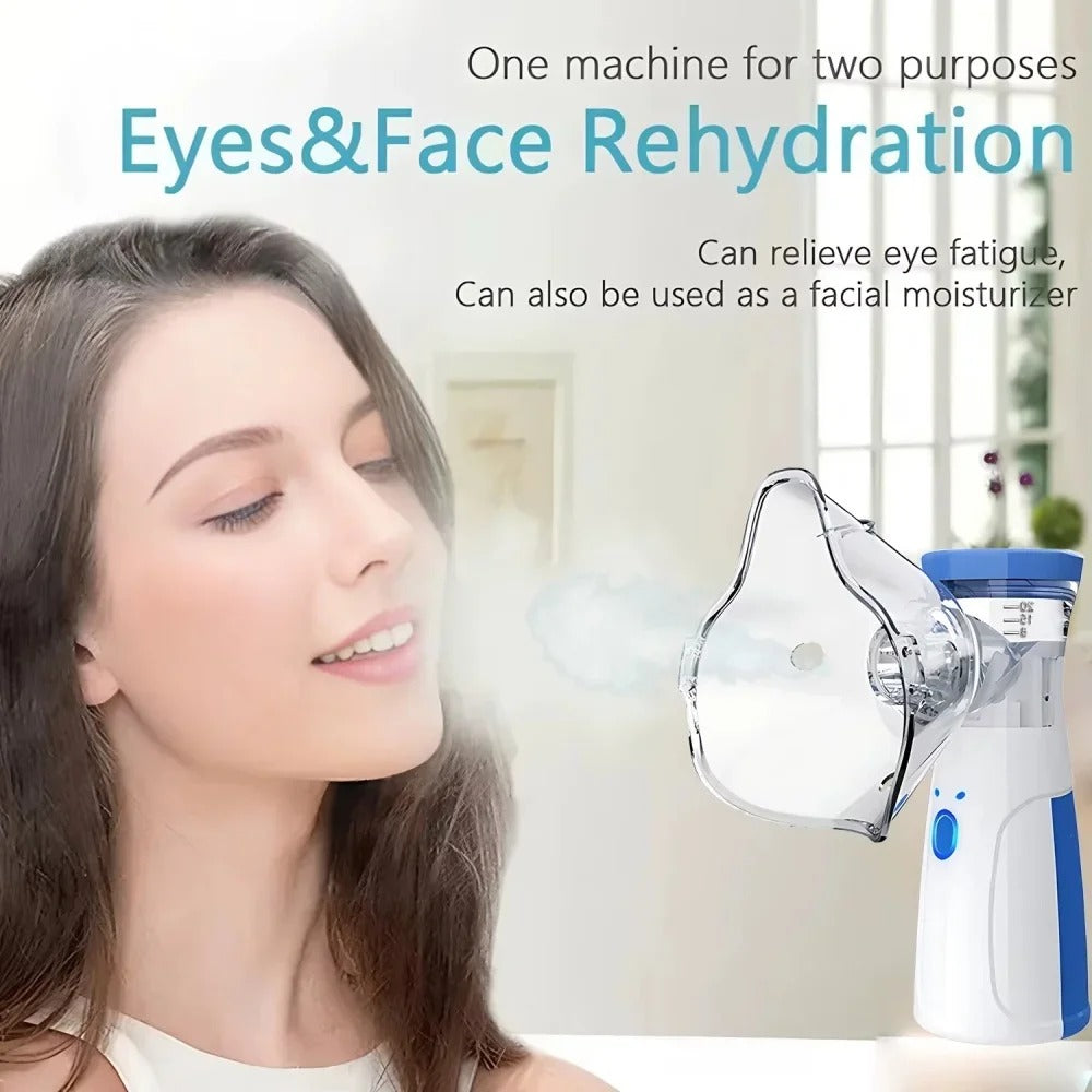 Portable Facial Steamer With Nano-ion Mist, Facial Spray, Facial Steamer, Nebulizer, Beauty Humidifier, Handheld Device For Moisturizing Eyes And Face