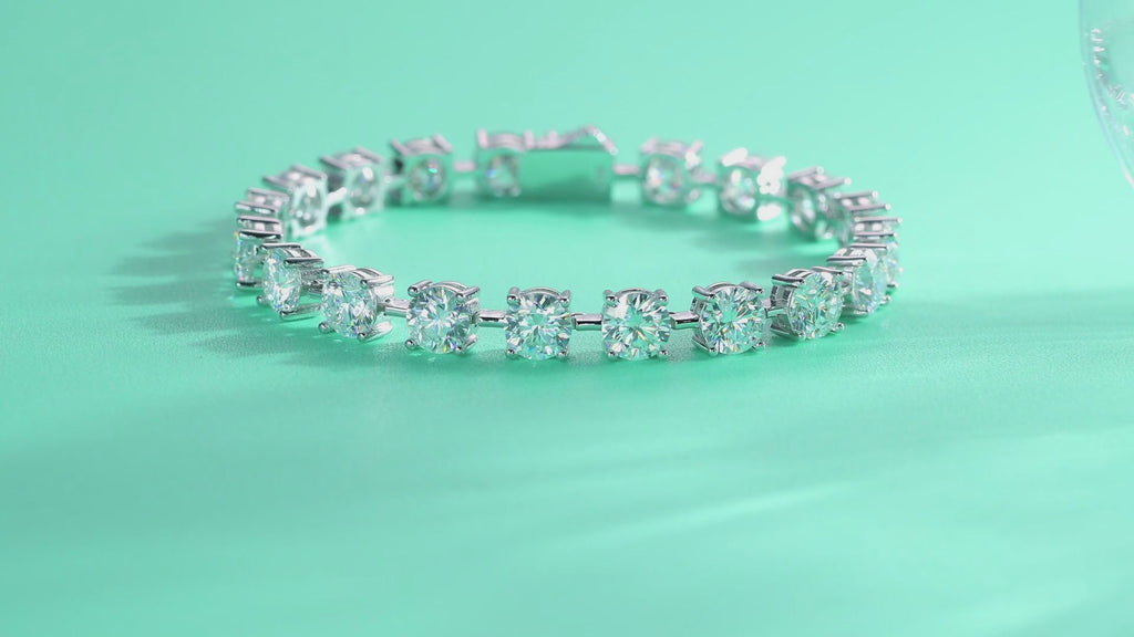 Time Luxury Fashion Mossan Diamond S925 Silver Bracelet Comparable To Natural Diamonds